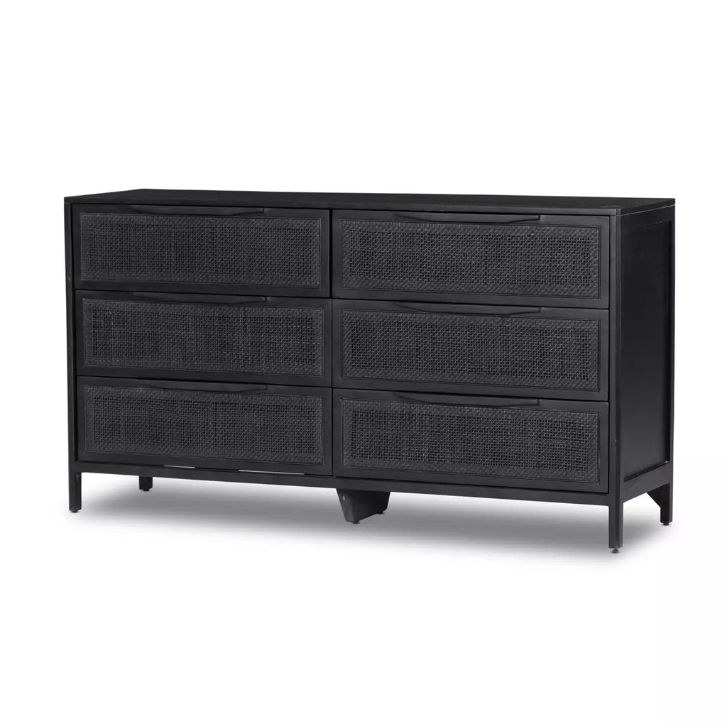 Sydney 6 Drawer Dresser - Black Wash The Black Brick Co, LLC Sydney 6 Drawer Dresser - Black Wash The Black Brick Co, LLC