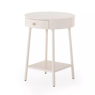 Van Nightstand - Matte Alabaster