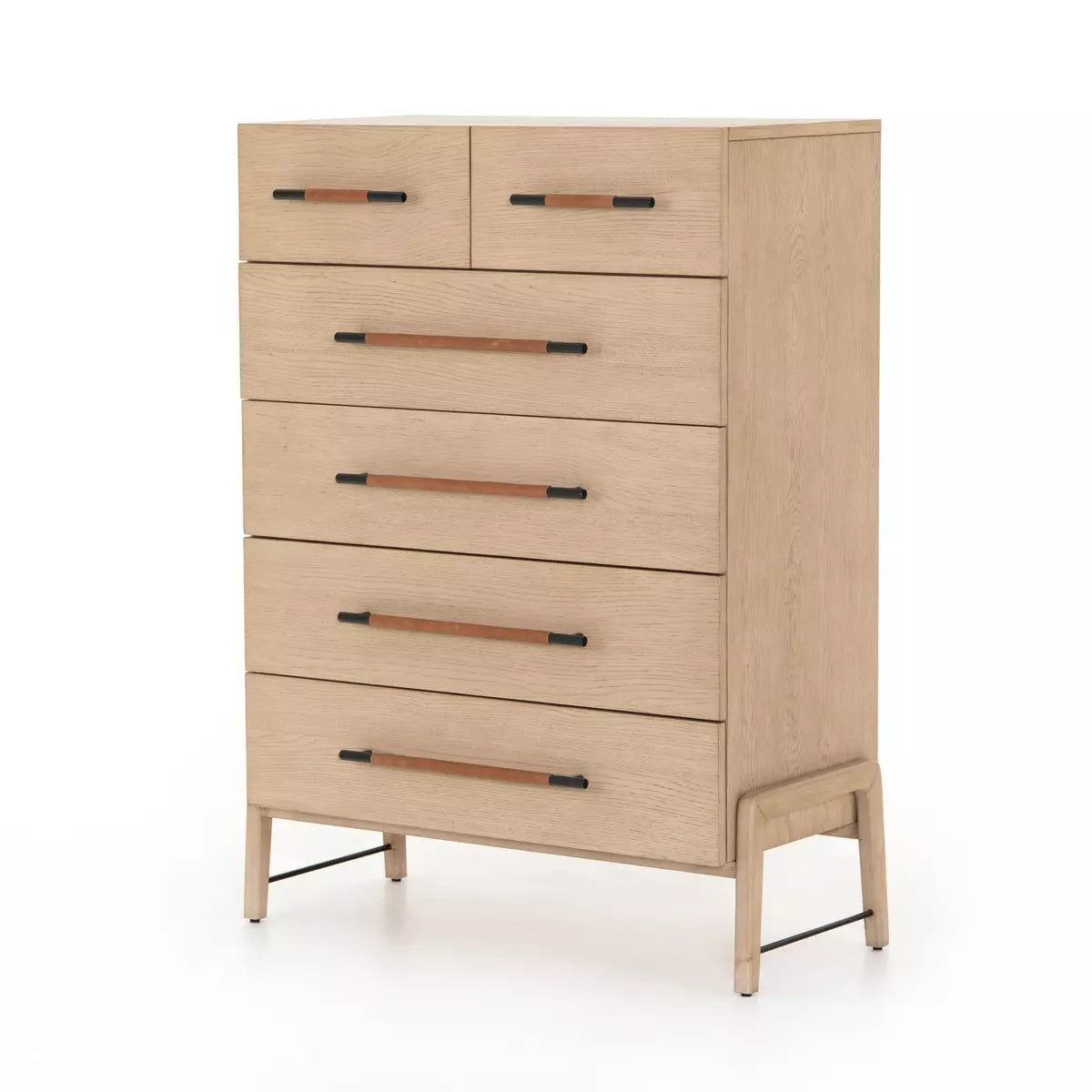 Rosedale 6 Drawer Tall Dresser - Yucca Oak - Four Hands Rosedale 6 Drawer Tall Dresser - Yucca Oak - Four Hands
