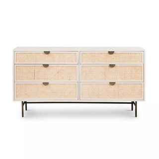 Luella 6 Drawer Dresser - Matte Alabaster