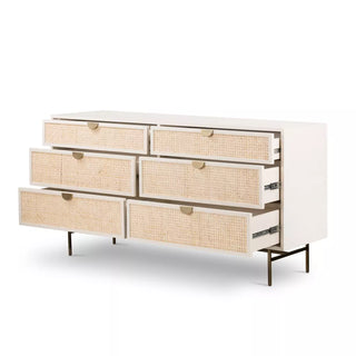 Luella 6 Drawer Dresser - Matte Alabaster