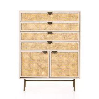 Luella Tall Dresser - Matte Alabaster