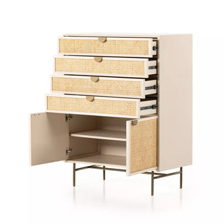 Luella Tall Dresser - Matte Alabaster