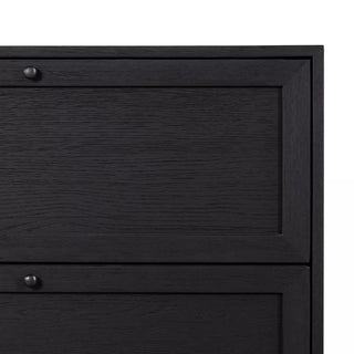 Millie Nightstand - Drifted Matte Black Veneer