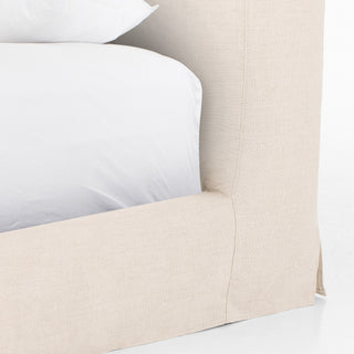 Aidan Slipcover Bed - Brussels Natural