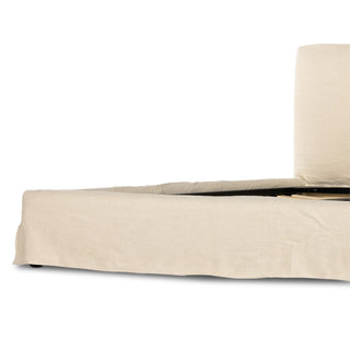 Aidan Slipcover Bed - Brussels Natural