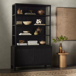 Hopkins Bookcase - Brushed Ebony Oak