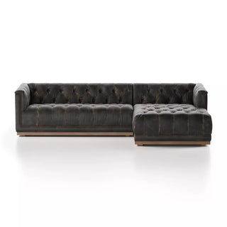 Maxx 2-Piece Sectional - Destroyed Black