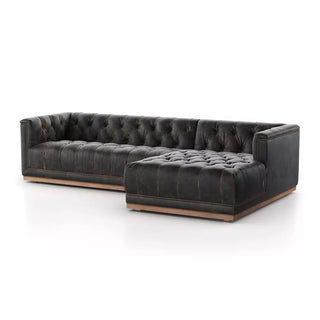 Maxx 2-Piece Sectional - Destroyed Black