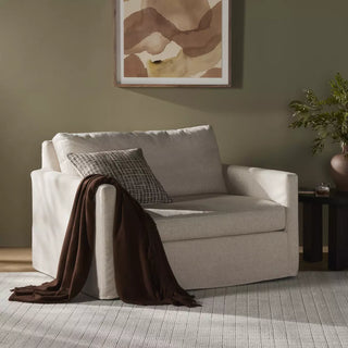 Maddox Slipcover Chair and a Half - Evere Creme
