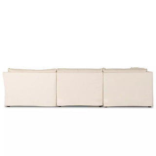 Delray 5Pc Slipcover Sectional - Evere Creme