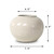 Off White Glazed Ceramic Vase 9.8" W x 9.1" H