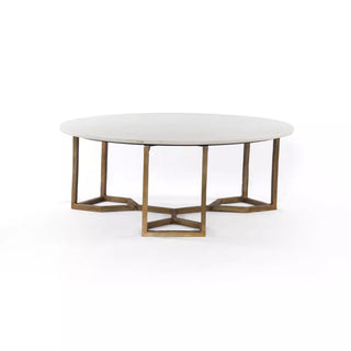 Naomi Coffee Table - Polished White Marble