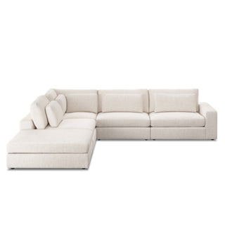 Bloor 4-Piece Sectional W/ Ottoman - Essence Natural