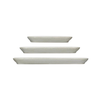 Stoneware Trays, Set of 3