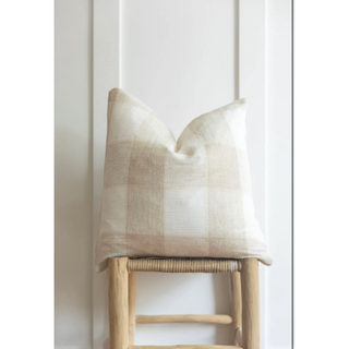 Black and cream sales buffalo check pillows