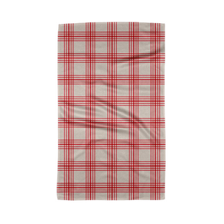 Cranberry Stripes Kitchen Tea Towel