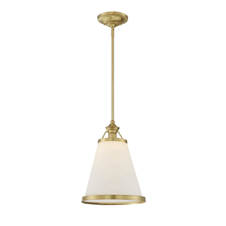 Ashmont 1-Light Pendant in Warm Brass Lustre