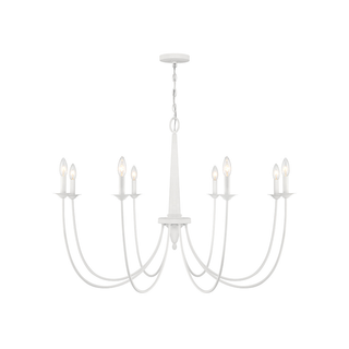 Stonecrest 8-Light Chandelier in Bisque White