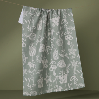 Cozy Ornaments Geometry Towel