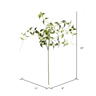 40'' Artificial Green Leaf Spray 4/pk