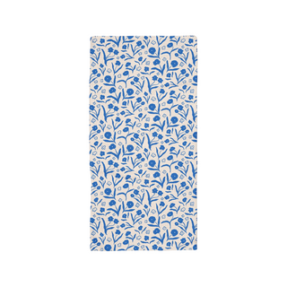 Blooming Blue Floral Tea Towel