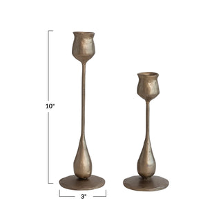 Cast Iron Taper Holder (Set of 2)