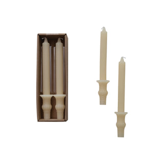 Pleated Taper Candle