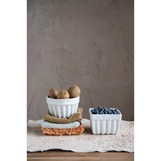 Stoneware Bowl with Reactive Glaze