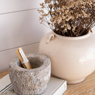 Cream Glazed Vintage Inspired Pot