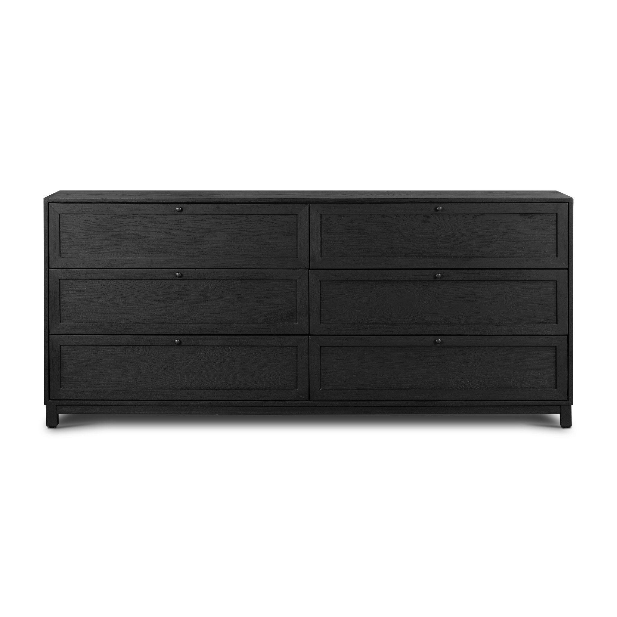 Four Hands Millie 6 Drawer Dresser-Drifted Matte Black