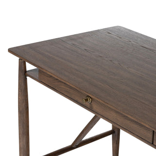 Markia Desk - Aged Oak Veneer