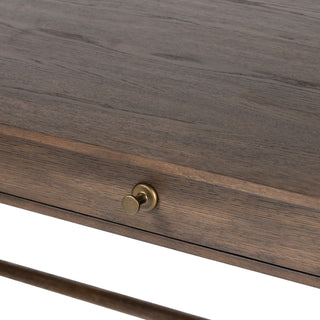 Markia Desk - Aged Oak Veneer