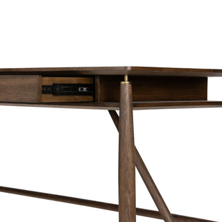 Markia Desk - Aged Oak Veneer