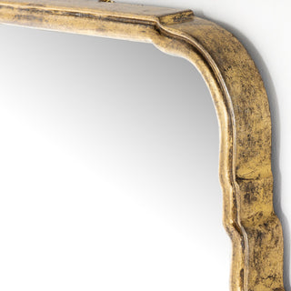 Loire Mirror - Antiqued Gold Leaf