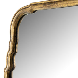 Loire Mirror - Antiqued Gold Leaf