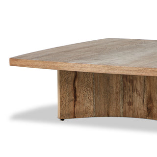 Brinton Square Coffee Table - Rustic Oak Veneer