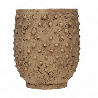 Sandstone Hobnail Planter, Distressed Finish