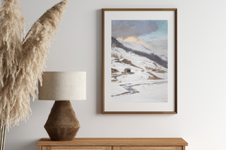 Winter Hillside Art Print