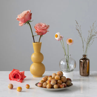 Glass Vase on Marble Stand