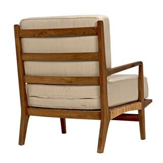 Allister Chair, Teak and Rattan